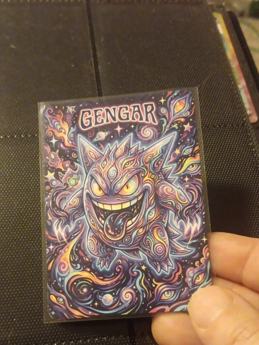 Gengar Multicolor Trading Card - Purple Artwork